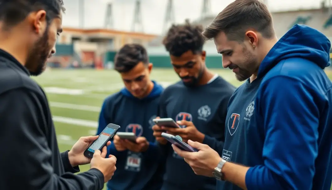 Apps helping fans track sports scores in real-time.